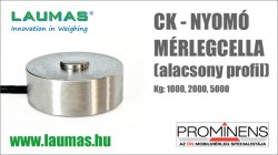 CK - nyomó mérlegcella - alacsony profil
